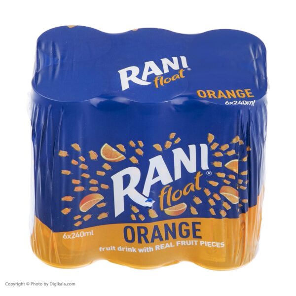 نوشیدنی پرتقال رانی حاوی تیکه های واقعی میوه - 240 میلی لیتر  بسته 6 عددی