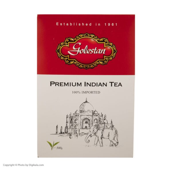 چای سیاه گلستان مدل ممتاز هندوستان - 500 گرم